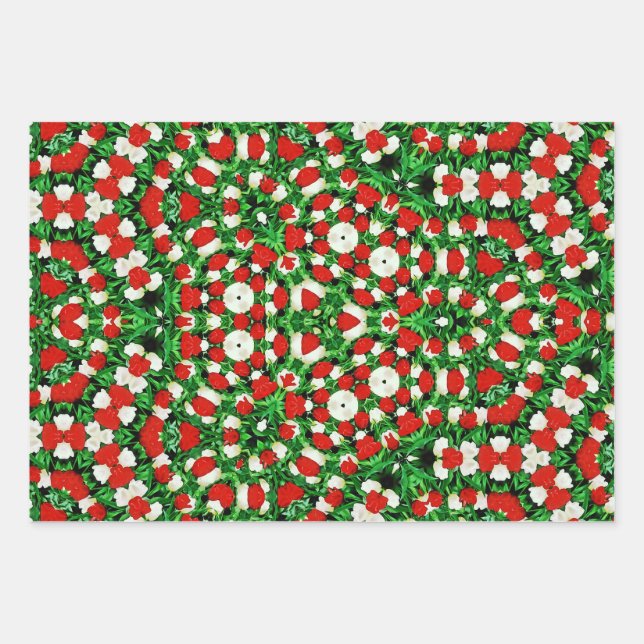 Wrapping Paper Flat Sheet Set of 3 Geschenkpapier Set (Vorderseite)