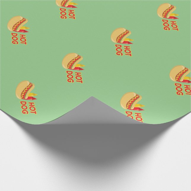 Wrapping Paper für Hot Dog Condition Muster Geschenkpapier (Ecke)
