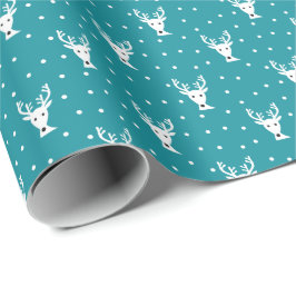 Wrapping Paper für niedliche Winterrentiere Geschenkpapier