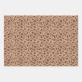 Wrapping Paper für Rindermarken Geschenkpapier Set