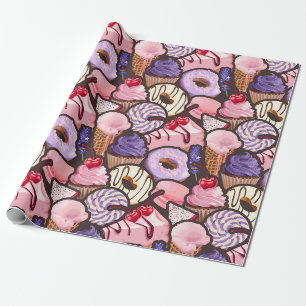 Wrapping Paper für süße Leckereien Geschenkpapier