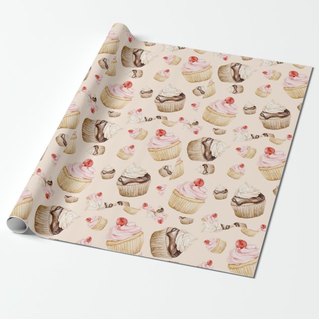 Wrapping Paper für süße Leckereien Geschenkpapier (Ungerollt)