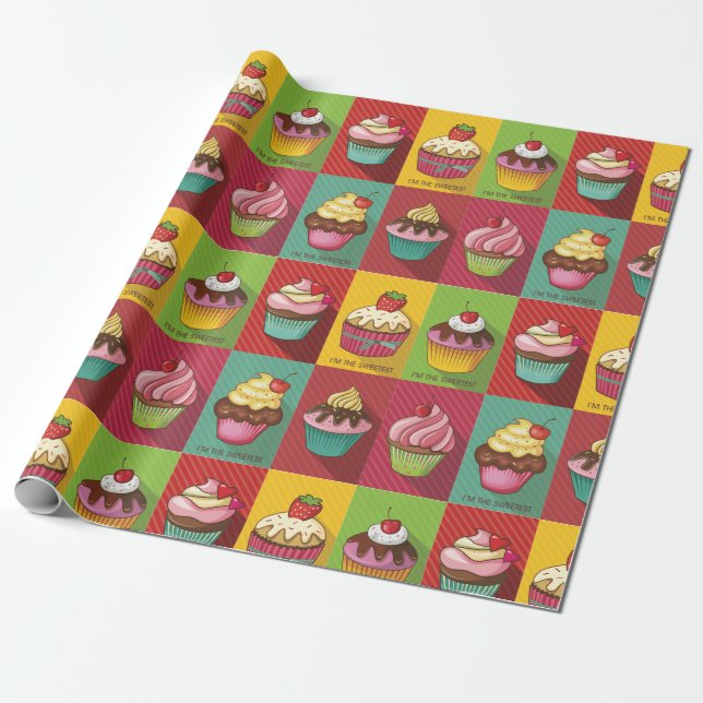 Wrapping Paper für süße Leckereien Geschenkpapier (Ungerollt)