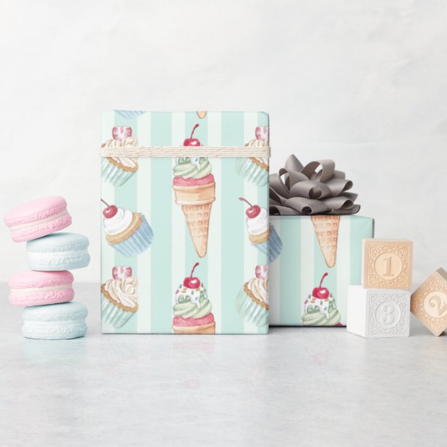 Wrapping Paper für süße Leckereien Geschenkpapier (Babyparty)