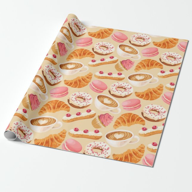 Wrapping Paper für süße Leckereien Geschenkpapier (Ungerollt)