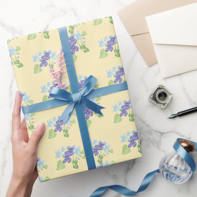 Wrapping Paper für Wild-Violet-Blume Geschenkpapier (Schenken)