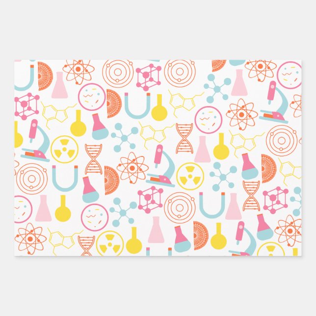 Wrapping Paper für Wissenschaftslehrer Geschenkpapier Set (Vorderseite)