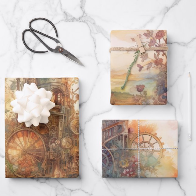 Wrapping Paper Geschenkpapier Set (Vorderseite)