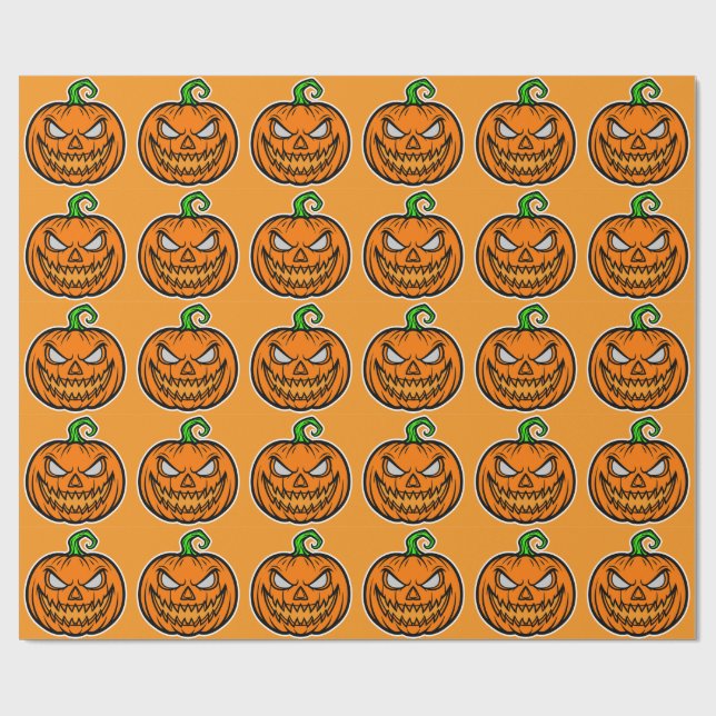  Wrapping Paper Halloween party  Geschenkpapier (Flach)