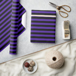 Wrapping Paper (lila/schwarz Streifen) Geschenkpapier