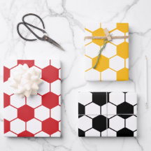 Wrapping Paper (Multiple Color Soccer Ball)