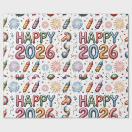 Wrapping Paper-New Year 2026 Geschenkpapier