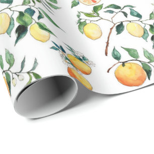Wrapping Paper - Oranges and Lemons Geschenkpapier