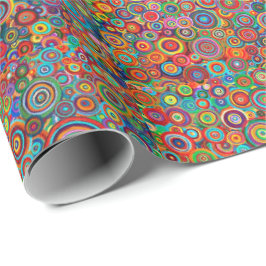 Wrapping Paper - Psychedelic Art Circles Geschenkpapier