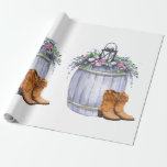 Wrapping Paper Roll Summer Country Wedding Ru Geschenkpapier<br><div class="desc">Diese 60lb Wrapping Paper Roll ist schön, um jedes besondere Geschenk in sich einzupacken. Diese sind vollständig angepasst in beiden HINTERGRUNDfarben. Benutzen Sie einfach das leicht zu navigierende System, um die Hintergrundfarbe auf die gewünschte Option zu ändern. Wir haben eine ganze Linie für dieses Design hier im zazzle-Geschäft unter der...</div>