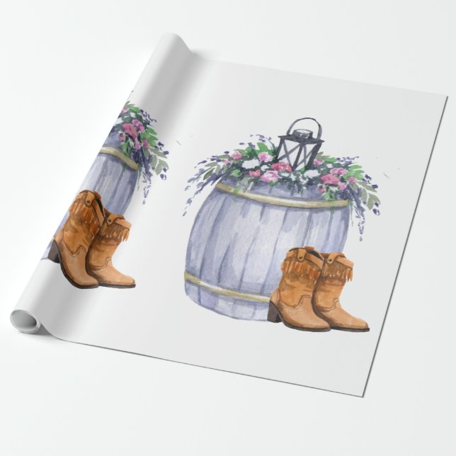 Wrapping Paper Roll Summer Country Wedding Ru Geschenkpapier (Ungerollt)