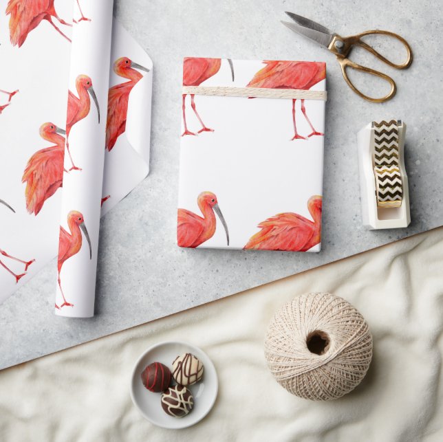 Wrapping Paper - Scarlet Ibis Geschenkpapier (Kunsthandwerk)