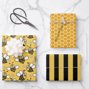 Wrapping Paper (Set) für Bienenwabenwabenwabenwabe Geschenkpapier Set