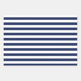 Wrapping Paper Set für Navy Patterns Geschenkpapier Set