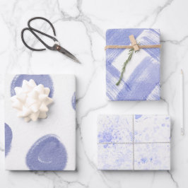 Wrapping Paper Sheets - Blue Patterns Geschenkpapier Set
