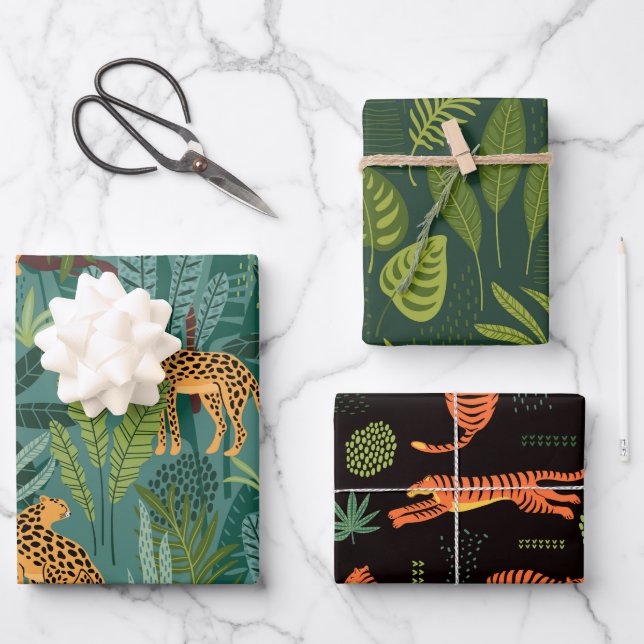 Wrapping Paper Sheets der Wildlife Series Geschenkpapier Set (Vorderseite)