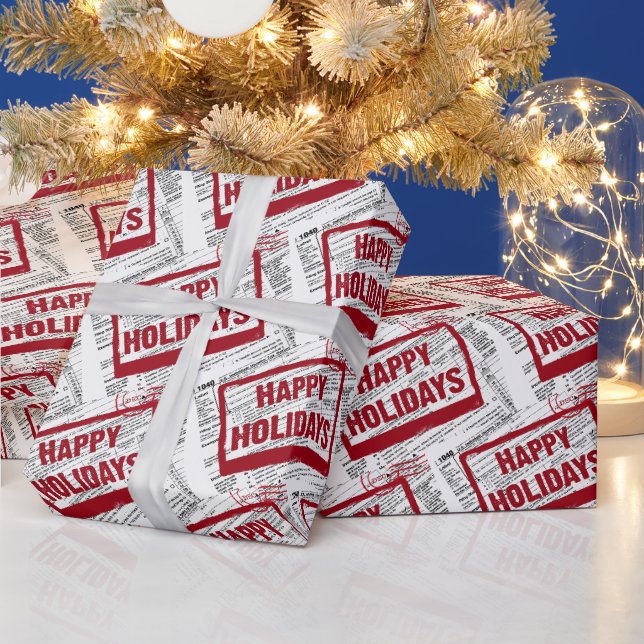 Wrapping Paper über die Weihnachtssteuer Geschenkpapier (Feiertage)