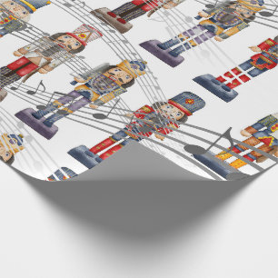 Wrapping Paper von Musical Nutcracker Soldiers Geschenkpapier