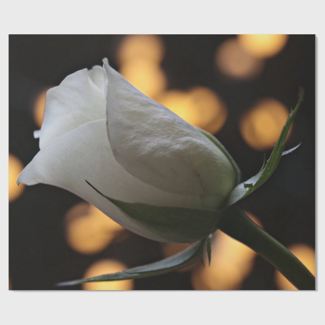 Wrapping Paper von White Rose Valentine Geschenkpapier (Flach)