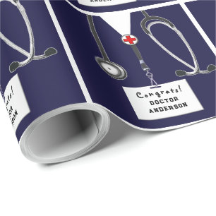 Wrapping Paper zum Abschluss von Medizinschulen Geschenkpapier