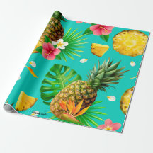 Wrapping Paper zum Thema Ananas