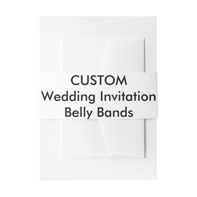 Wraps für kundenspezifische Hochzeiten Einladungsbanderole (Vorderseite Beispiel)