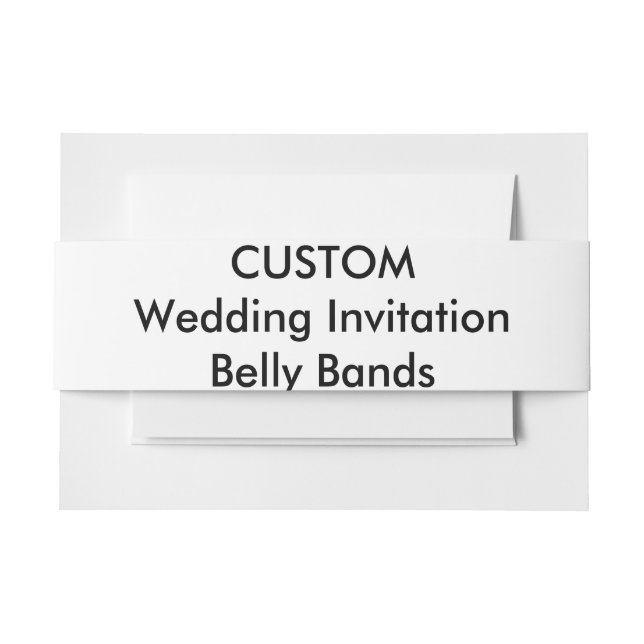 Wraps zum Hochzeitseinladen Einladungsbanderole (Vorderseite Beispiel)