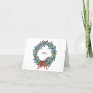 Wreath 2024 Weihnachtsginger Jar Dankeskarte