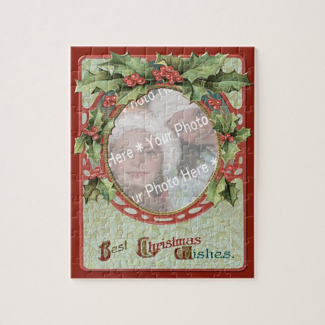 Wreath Add-A-Foto Weihnachtsrahmen (Vertikal)