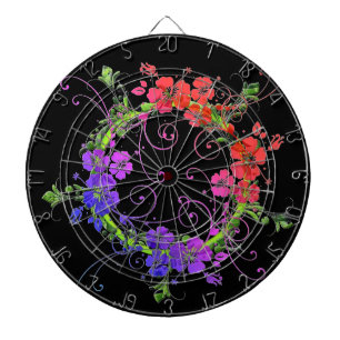 Wreath der Blumen Dartscheibe