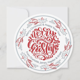 Wreath Frohe Weihnachten Personalisiertes Foto