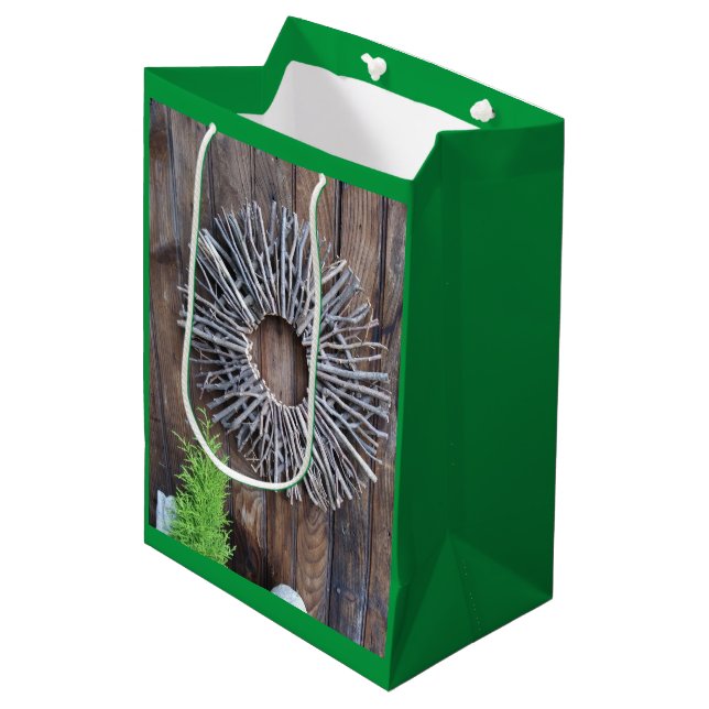 Wreath-Geschenk-Beg Mittlere Geschenktüte (Vorderseite Schrägansicht)