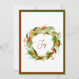 Wreath Holiday Card Feiertagskarte