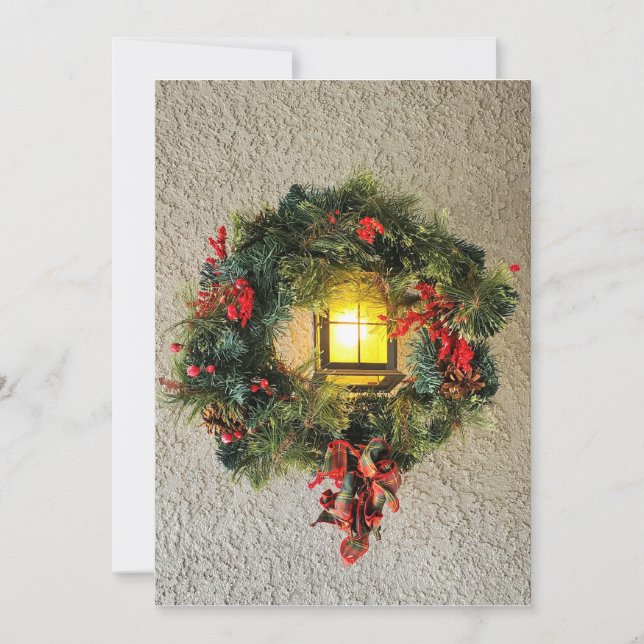 Wreath  holiday card feiertagskarte (Vorderseite)