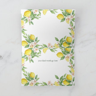 Wreath Mediterranean thank you Bridesmaid card Dankeskarte
