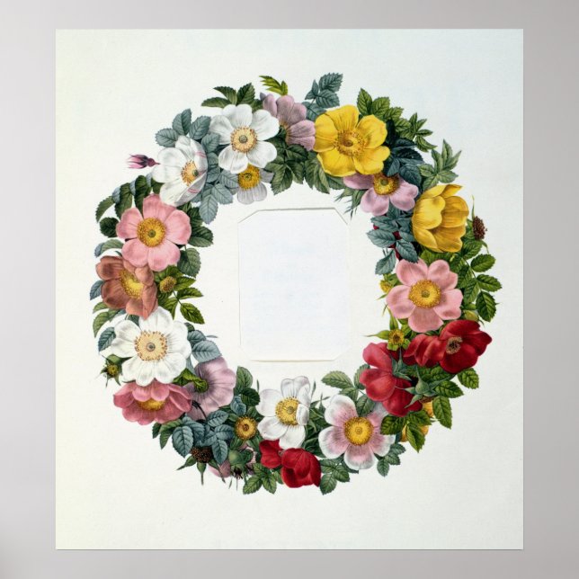 Wreath of Roses, Frontispiece for 'Les Roses' Poster (Vorne)