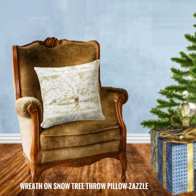 Wreath on Snow Tree Kissen (Von Creator hochgeladen)