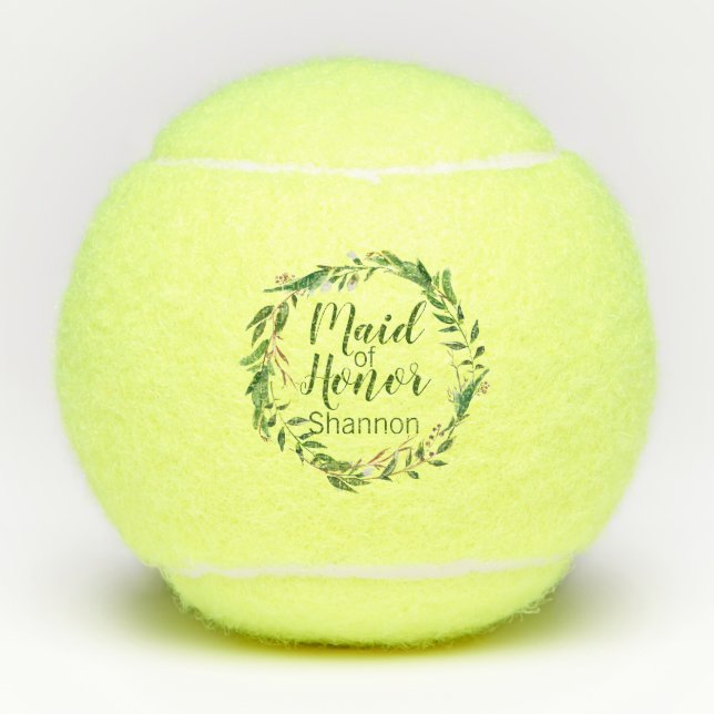Wreath Trauzeugin Wedding Tennisbälle (Vorderseite)