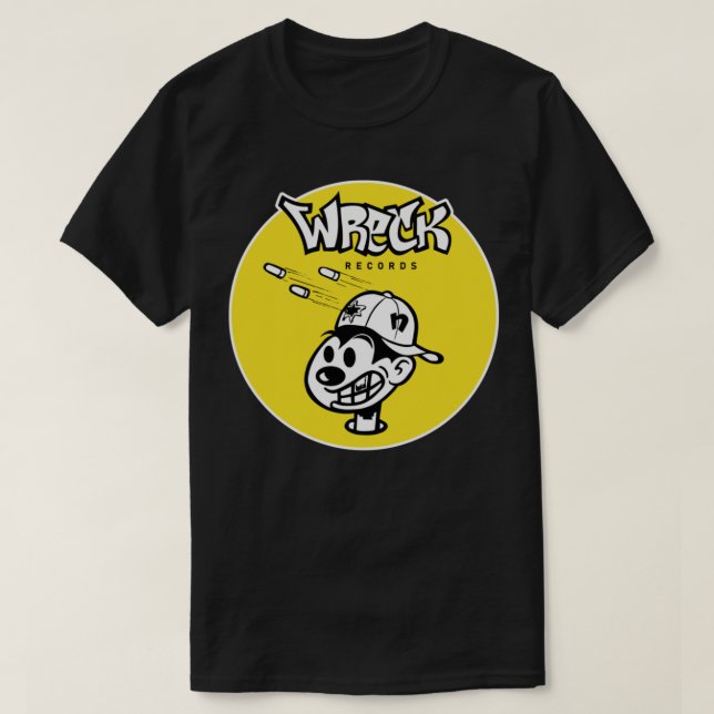 Wreck Hip Hop Print Classic T - Shirt (Design vorne)