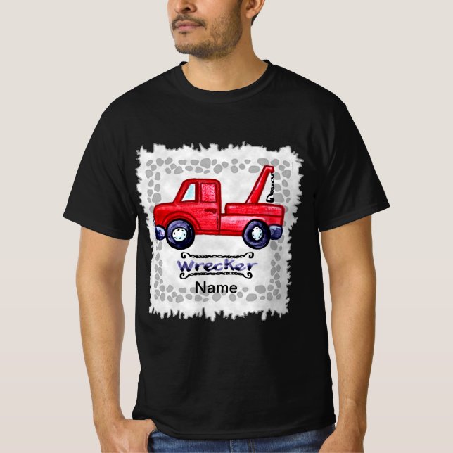 Wrecker Tow Truck T-Shirt (Vorderseite)