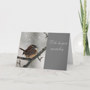 Wren-Beileid-Karte Karte