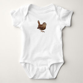Wren Bird (Troglodytes Troglodytes) Baby Strampler