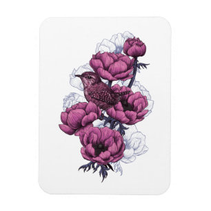 Wren-Bouquet Magnet