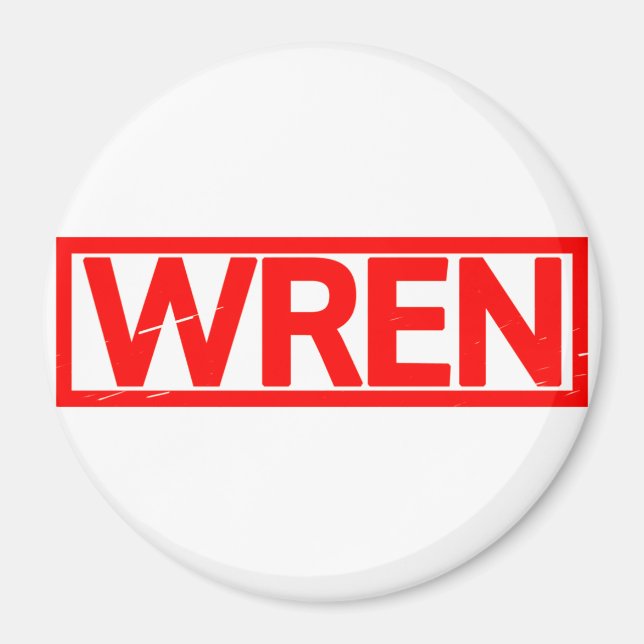 Wren Briefmarke Magnet (Vorne)