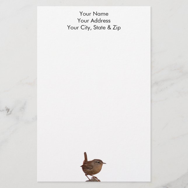 Wren Briefpapier (Vorderseite)